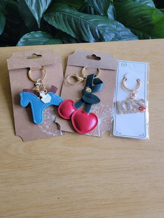 CBOCS Accessories - CBOCS keychain Bundle If 3. Horse, Cherries & Kiss.